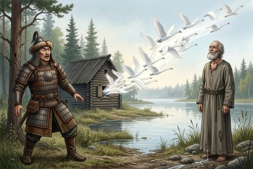 Иллюстрация для "Лебединый скит"