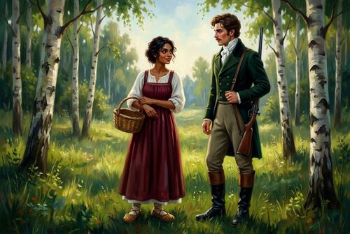 Иллюстрация для "Барышня-крестьянка"