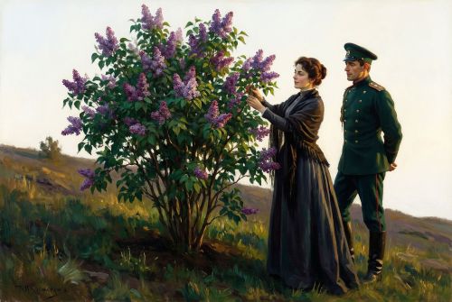 Иллюстрация для "Куст сирени"