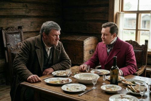 Собакевич и Чичиков торгуются о мёртвых душах