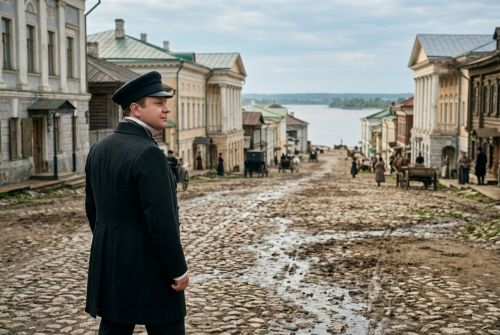 Чичиков осматривает город