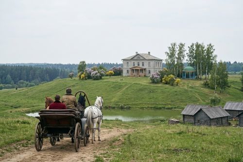 Чичиков подъезжает к усадьбе Манилова
